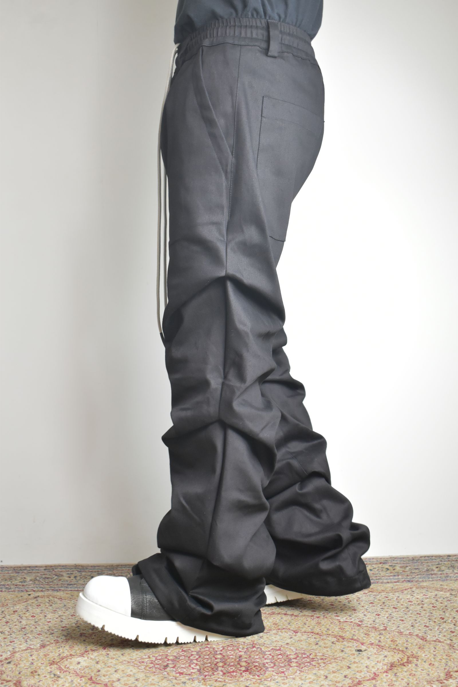 Boots Cut Tuck Pants"Black" / ブーツカットタックパンツ"ブラック"