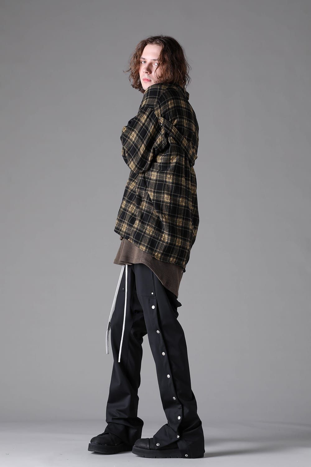 《2026AW先行予約》Plaid Patterned Shirts"Black × Yellow" / プレイドパターンシャツ"ブラック × イエロー"