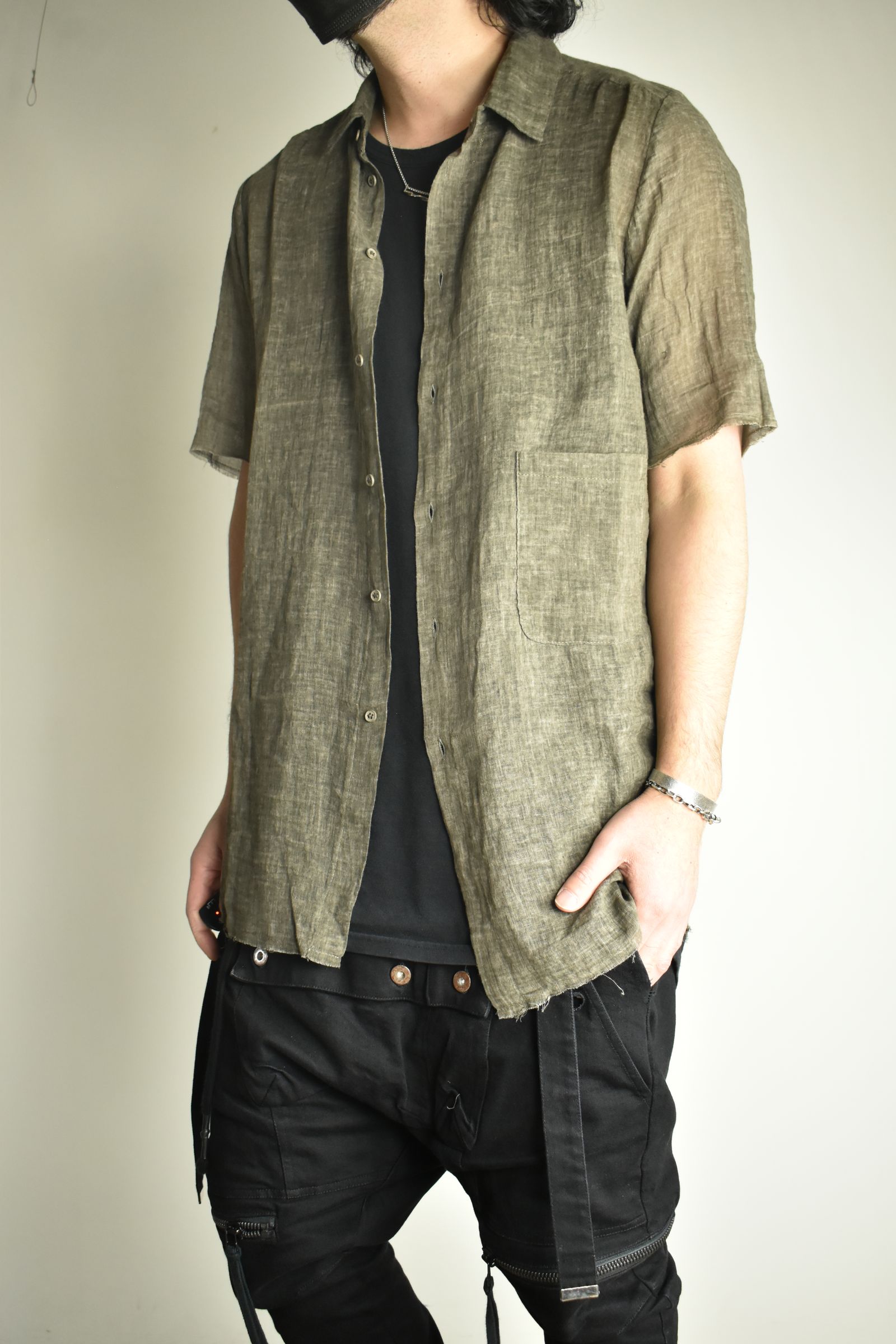 Short Sleeve Shirts"Charcoal Brown" / ショートスリーブシャツ"チャコールブラウン"