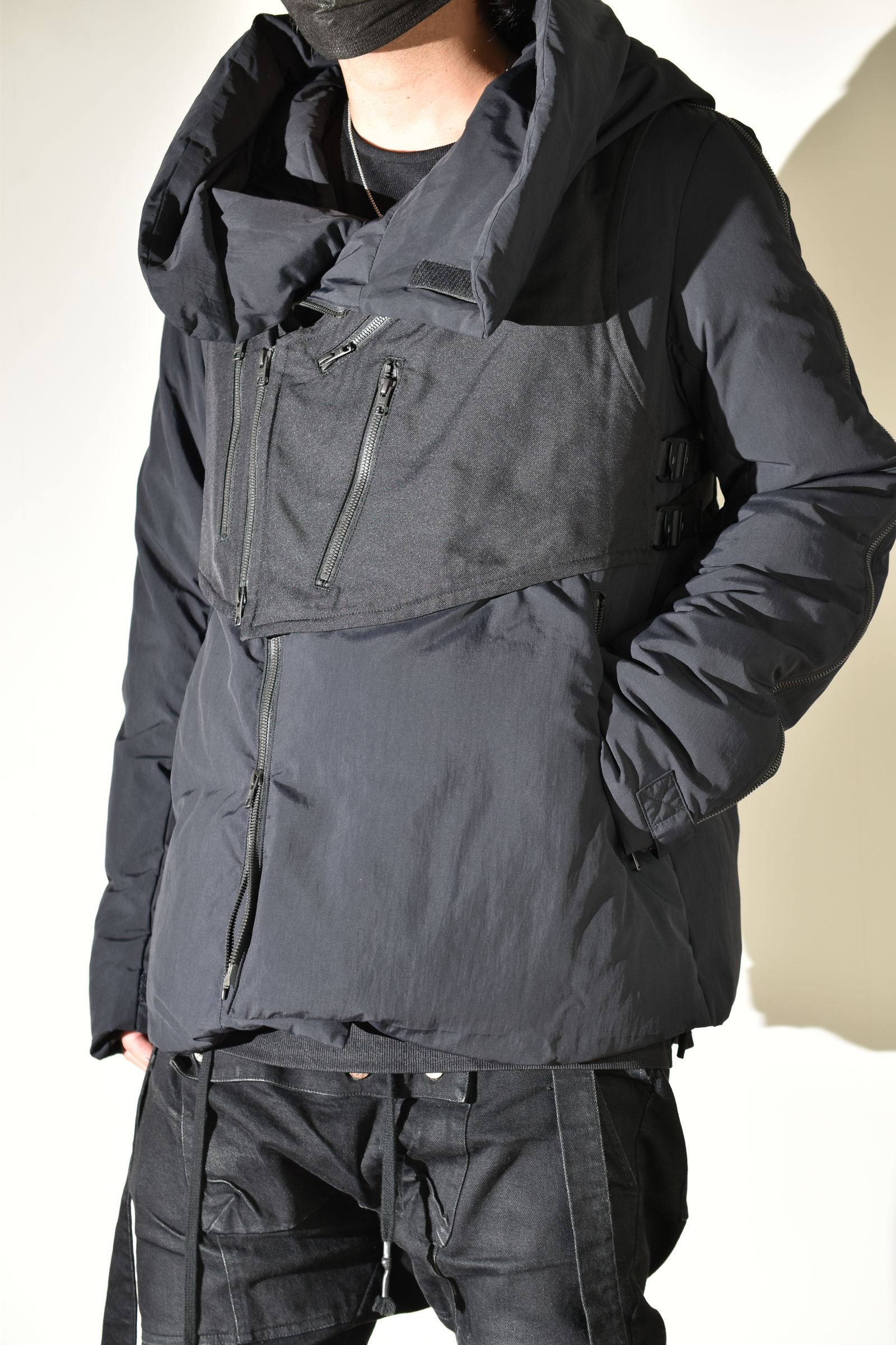 Multi Zip Down Parka Jacket (with Vest)"Black" / マルチジップダウンパーカージャケット(ベスト付き)"ブラック"