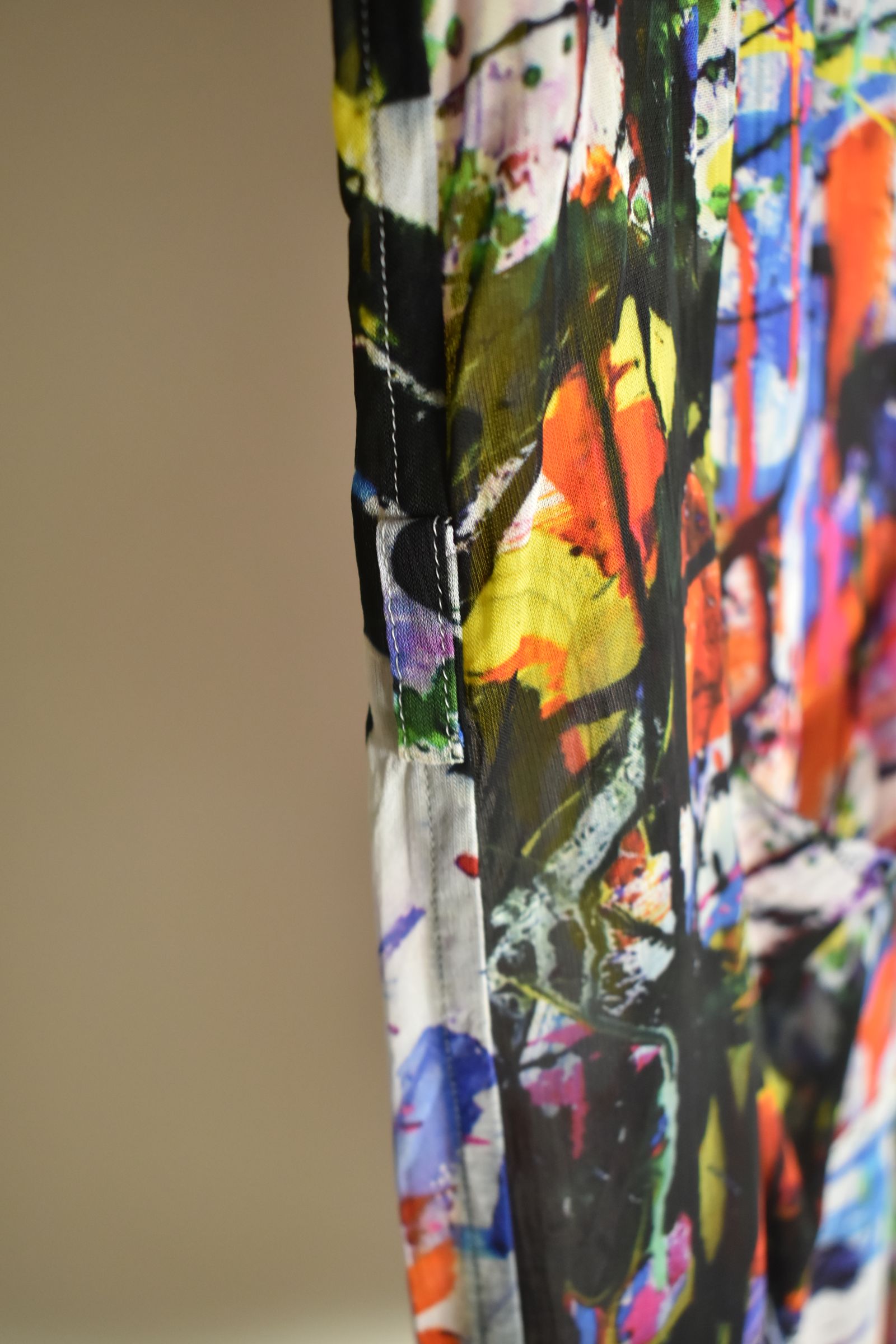 Rayon Chiffon Inkjet Print Short-Sleeved Big Shirt&Dress"Color Print" / レーヨンシフォンインクジェットプリント半袖ビッグシャツ / ワンピース"カラープリント"