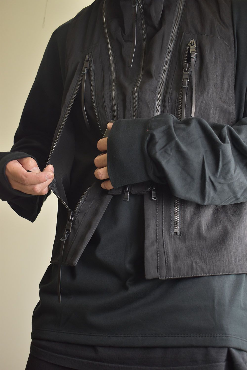 Nylon Wool Twill Tactical Vest"Black" / ナイロンウールツイルタクティカルベスト"ブラック"