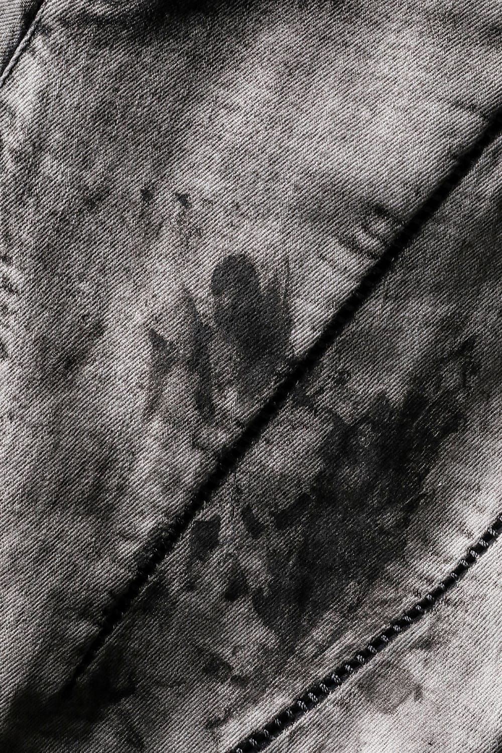 《2027SS先行予約分》Dirty Finish Overlock Twist Curve Pants"Dusty White" / ダーティ加工オーバーロックツイストカーブパンツ "ダスティホワイト"