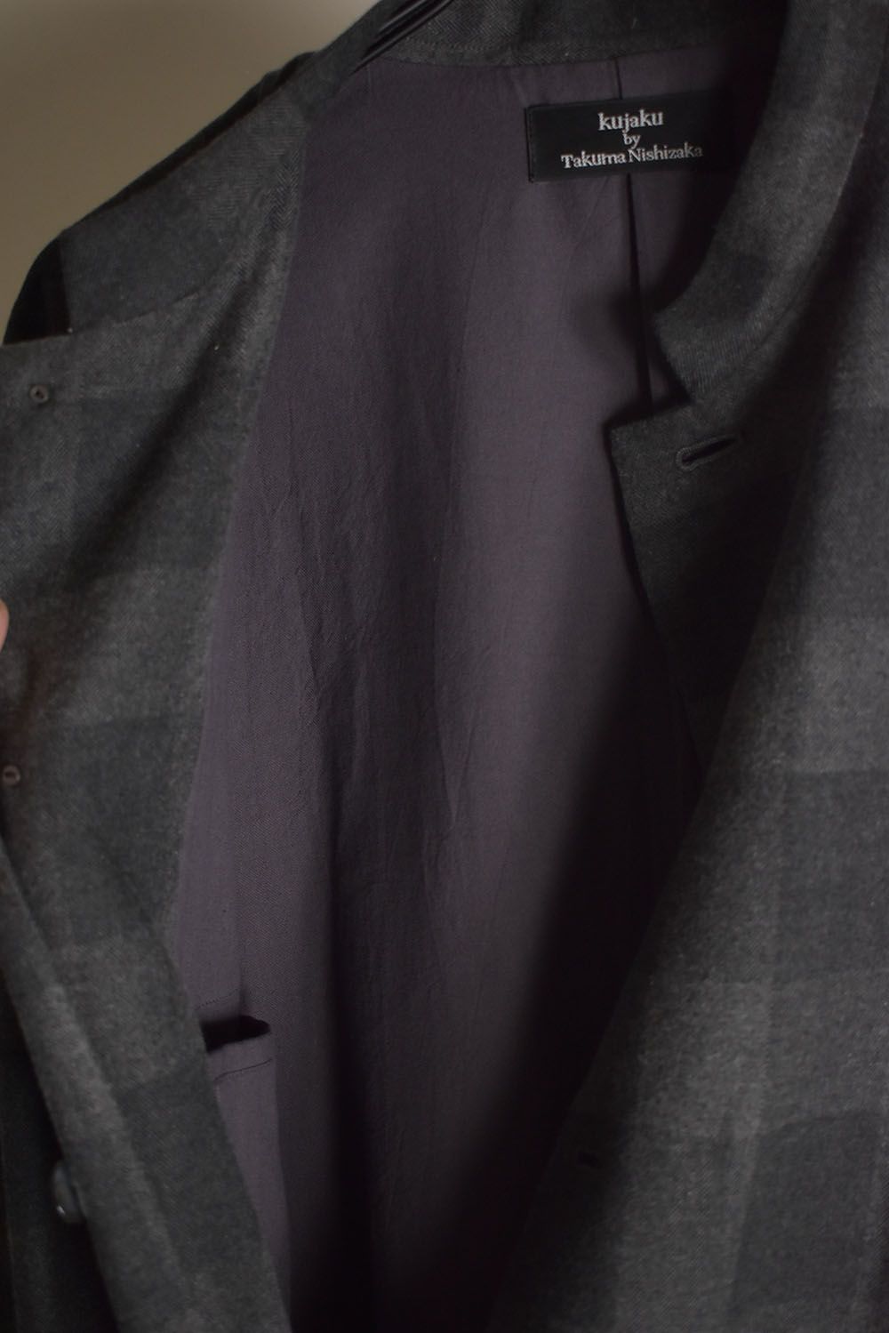 Mao Collar Long Coat"Grey" / マオカラーロングコート"グレー"