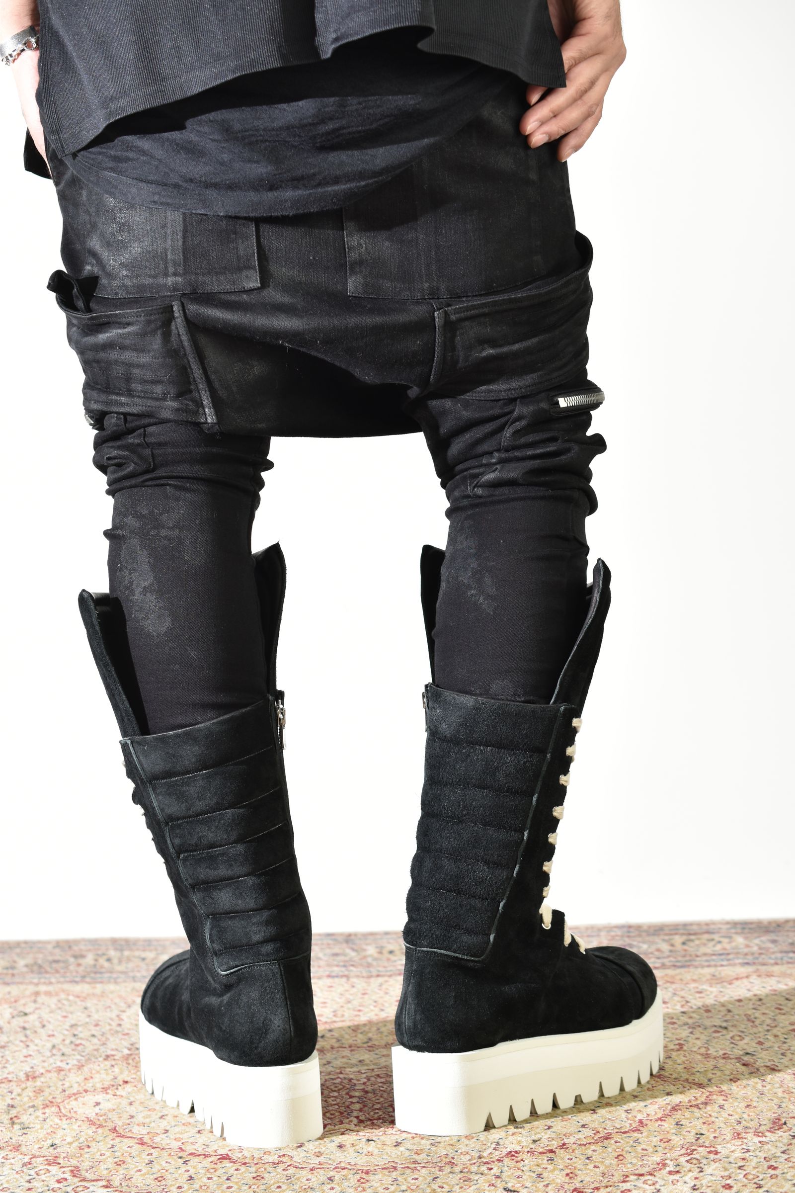 Torqe High Boots"Black × White" / トルクハイブーツ"ブラック×ホワイト"