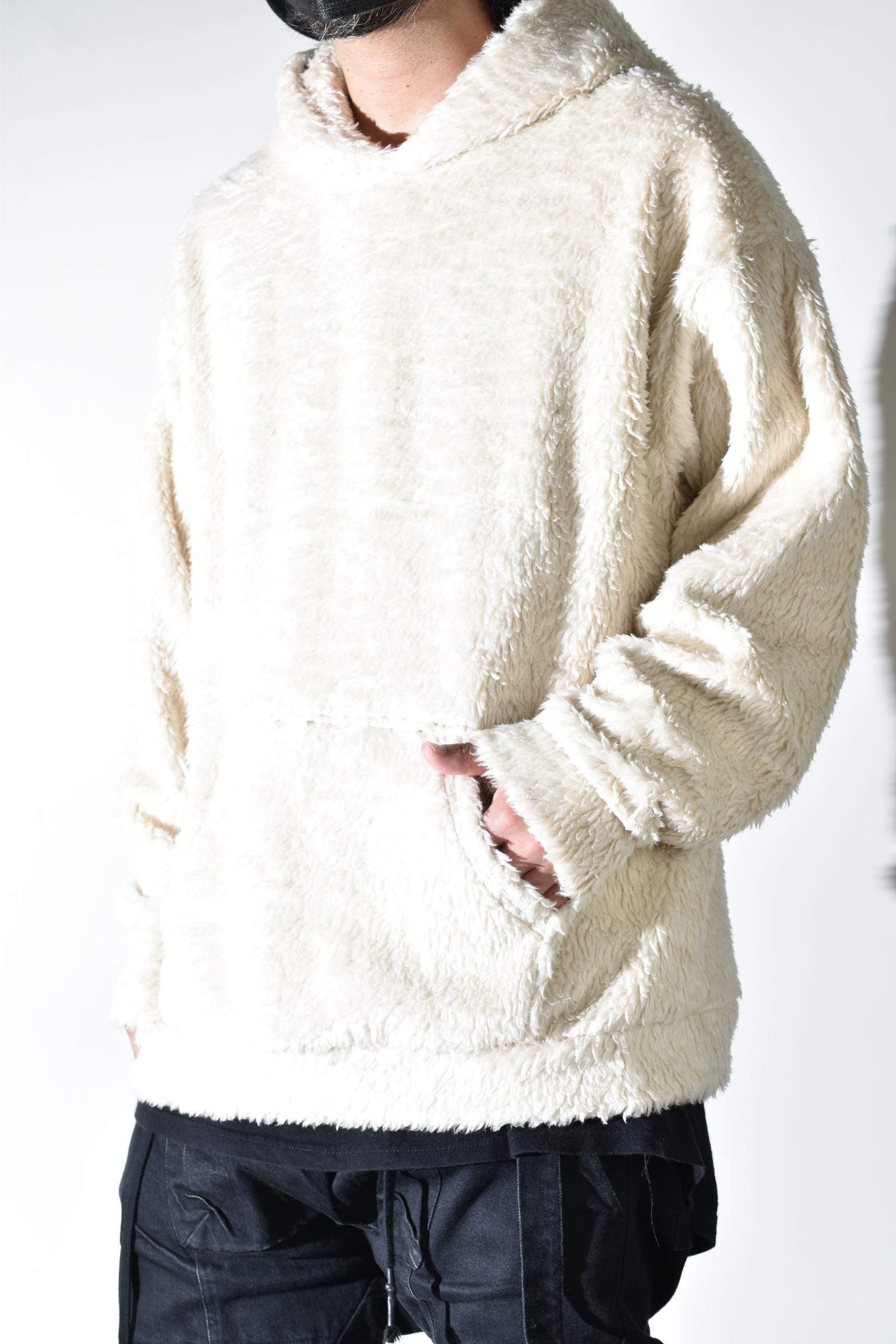 Oversized Pullover Hoodie "Ecru" / オーバーサイズプルオーバーフーディ"エクリュ"