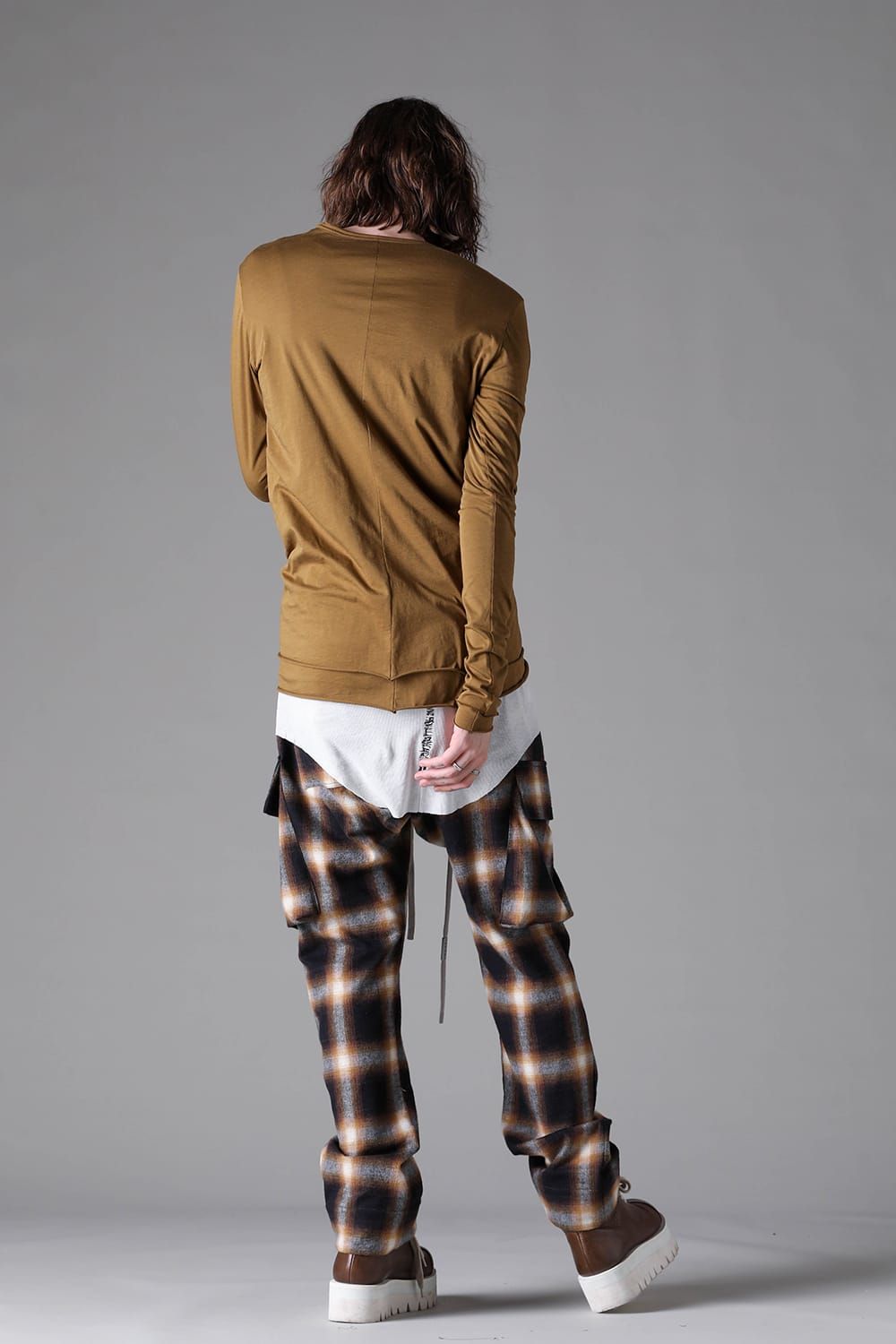 《2026AW先行予約》Layerd Crew Neck Long Sleeve"Black / Mustard yellow /Grey /White" / レイヤードクルーネックロングスリーブ"ブラック/マスタードイエロー/グレー/ホワイト"