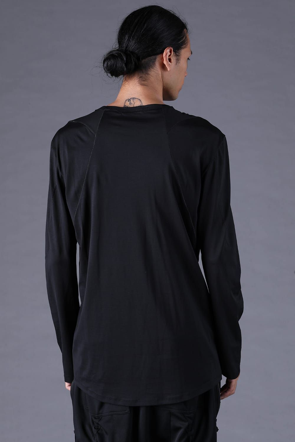 《2027SS先行予約分》100/3 Cotton L/ST T-Shirt"Black" / 100/3天竺ロングスリーブTee"ブラック"