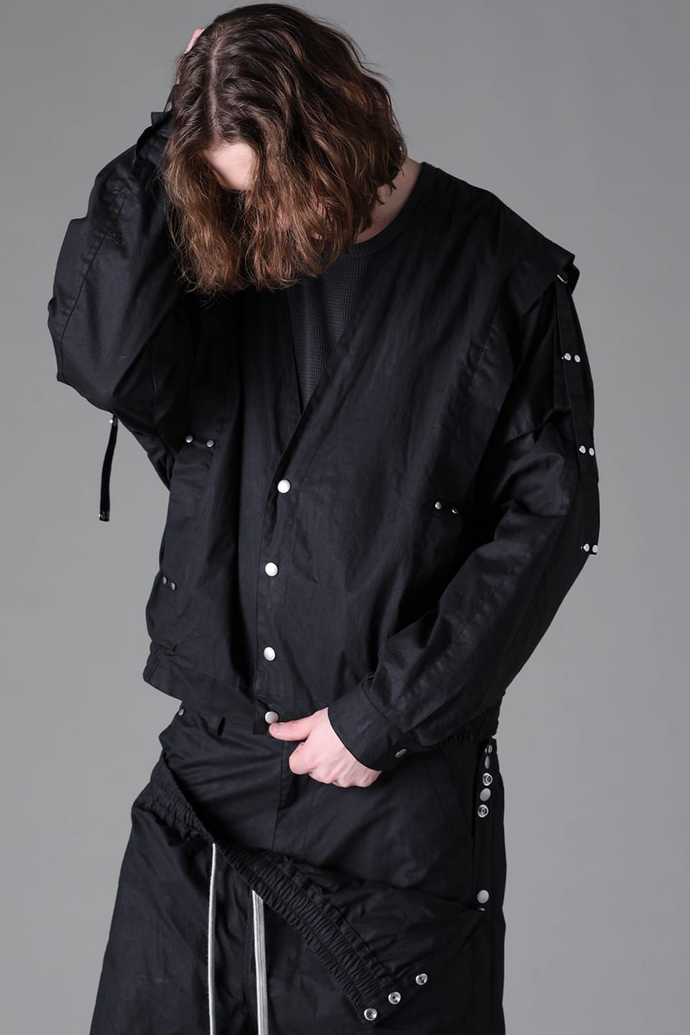 《2026AW先行予約》Collar Less Blouson"Black" / カラーレスブルゾン"ブラック"