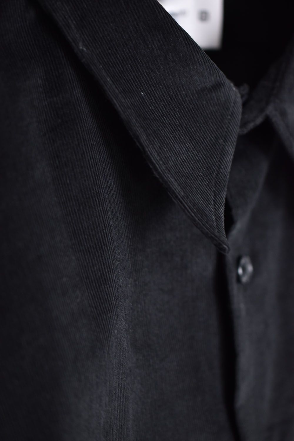Long Shirts"corduroy"/コーデュロイロングシャツ"ブラック"