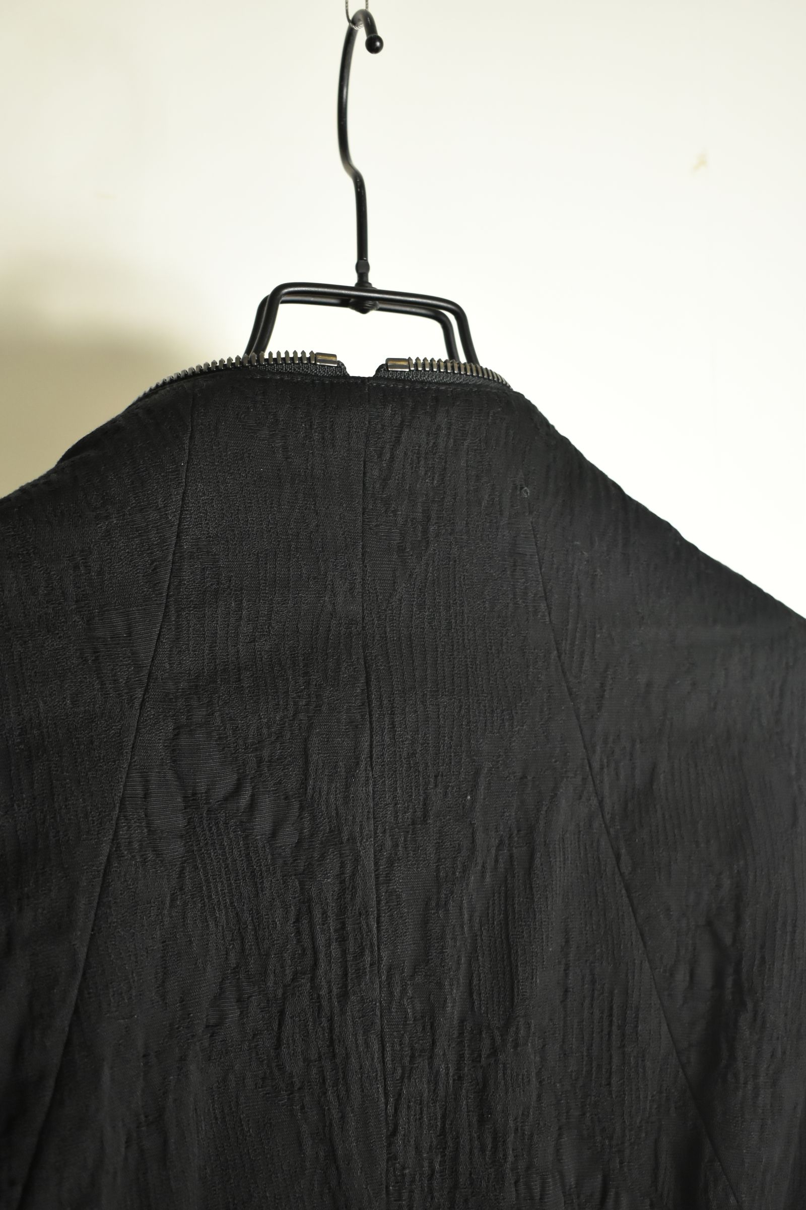 Damage Jacquard Single Rider Jacket"Black" / ダメージジャガードシングルライダースジャケット"ブラック"