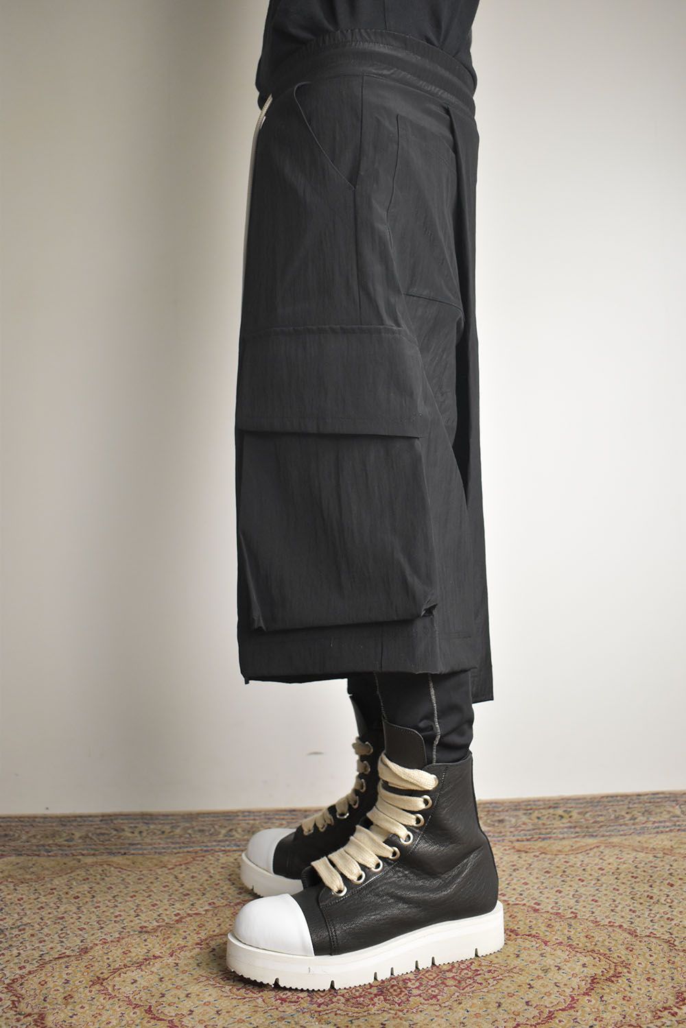 Skirt Shorts"Black / Cream" /スカートショーツ"ブラック/クリーム"