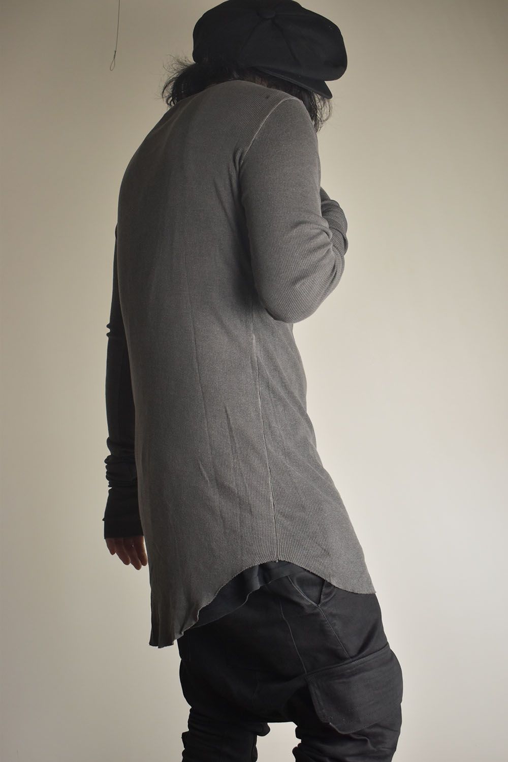 Modal x Cotton Rib Long Sleeve Tee "Dust" / モダール×コットンリブロンブスリーブTシャツ"ダスト"