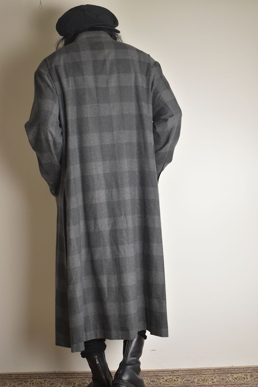 Mao Collar Long Coat"Grey" / マオカラーロングコート"グレー"