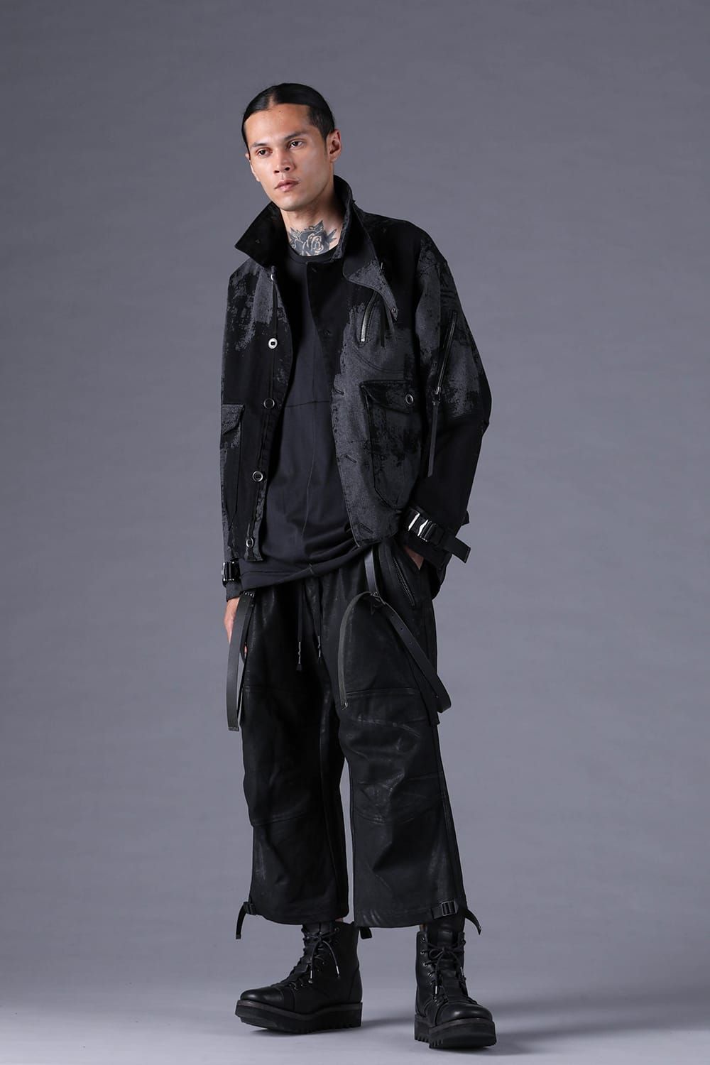 《2027SS先行予約分》Brushed-Coated Work Jacket"Black" / ブラッシュコーティングワークジャケット"ブラック"