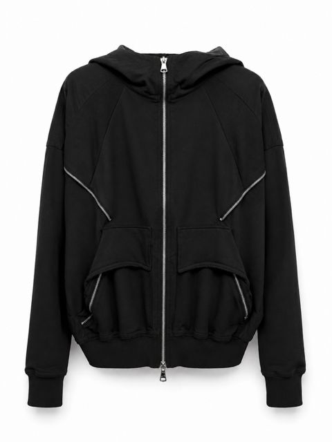 《2027SS先行予約》Zip Hoodie "Black / L.Grey / Ivory" / ジップフーディ"ブラック / ライトグレー /アイボリー"