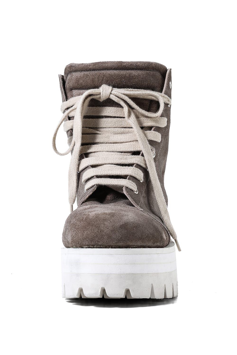 《2027SS先行予約分》 Fat Laces Leather Sneaker Boots "All Black / Black × White / Brown × White"  / ファットレースレザースニーカーブーツ"オールブラック / ブラック×ホワイト /ブラウン×ホワイト"