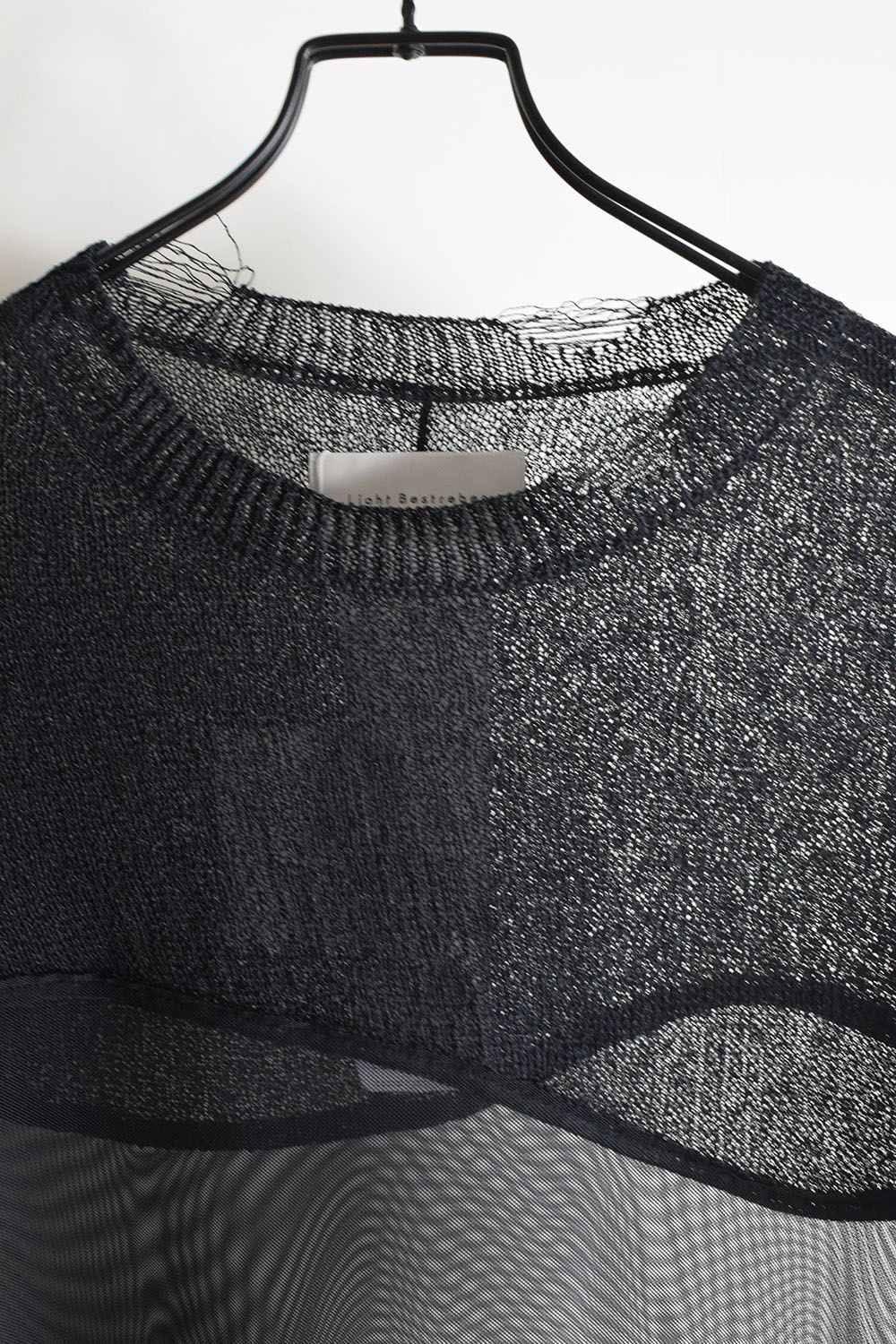 Dock Reverse Knit Tee"Black" / ドッキングリバースニットTee"Black"