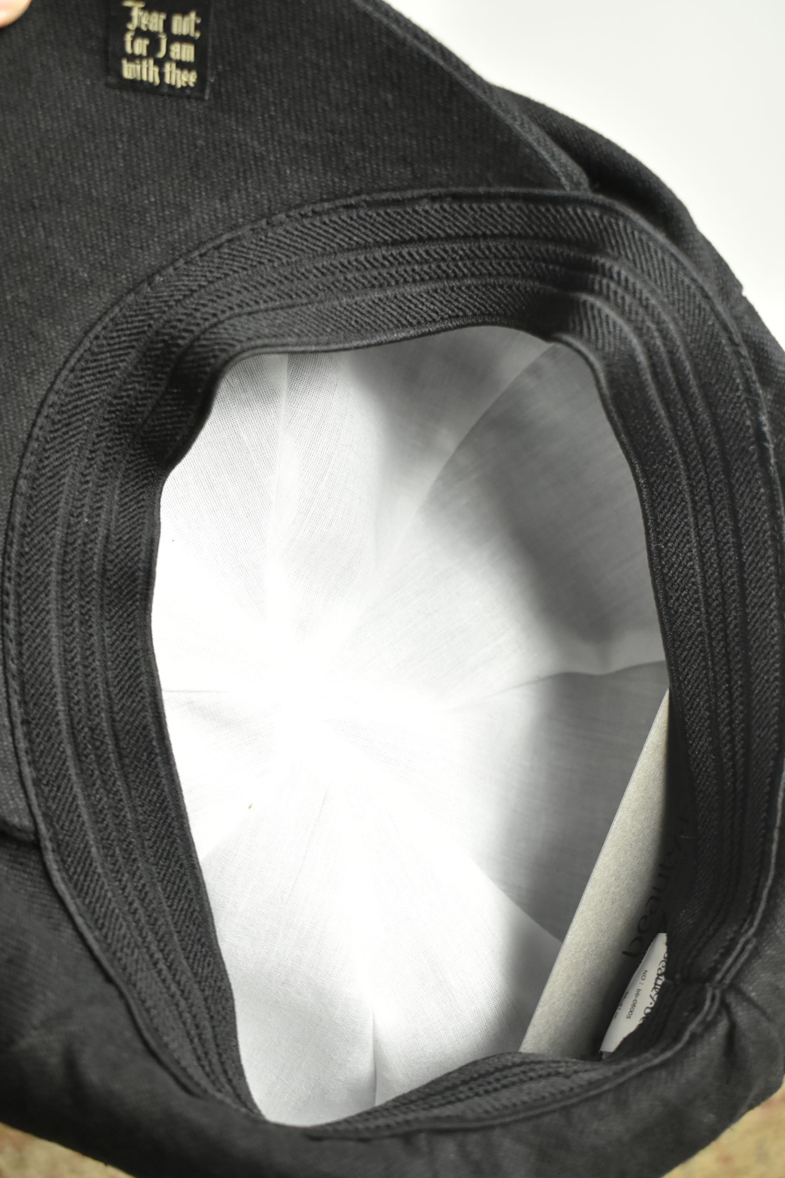 Backbrushed Twill Casquette "Black" / バックブラッシュドツイルキャスケット"ブラック"