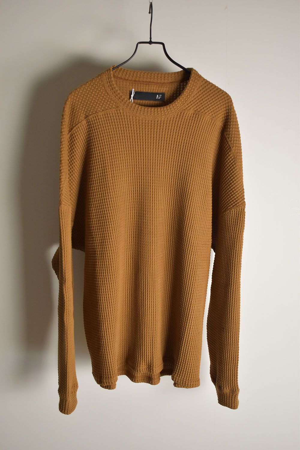 Heavy Waffle Over Size Top"Camel" / ヘビーワッフルオーバーサイズトップ"キャメル"