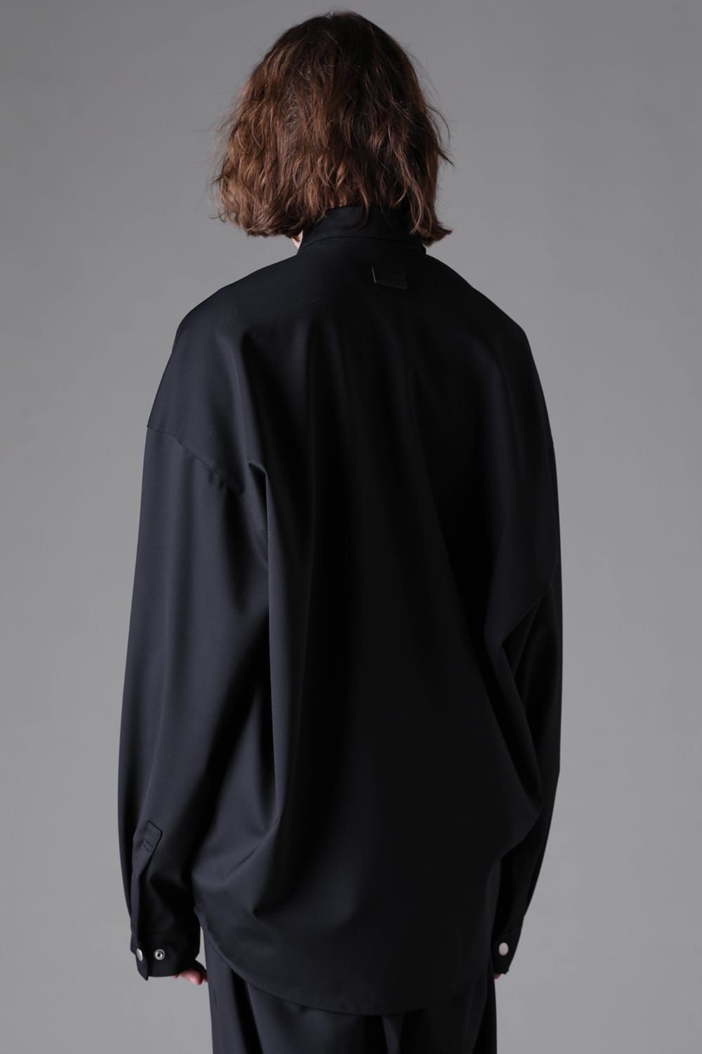 《2026AW先行予約》Technical Nylon Cocoon Shirts"Black" / テクニカルナイロンコクーンシャツ"ブラック"