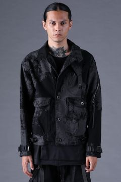 《2027SS先行予約分》Brushed-Coated Work Jacket"Black" / ブラッシュコーティングワークジャケット"ブラック"