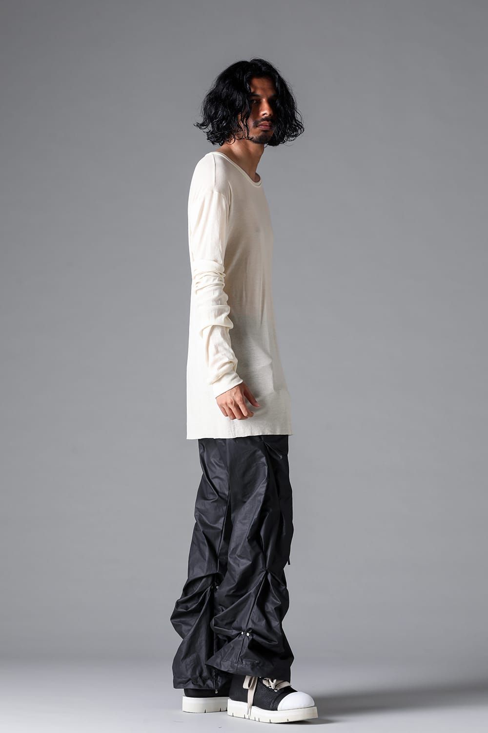 《2026SS先行予約》Gauze Jersey Long Sleeve"Black / Cream /White /Stone /Brown" / ガーゼジャージーロングスリーブ"ブラック/クリーム/ホワイト/ストーン/ブラウン"