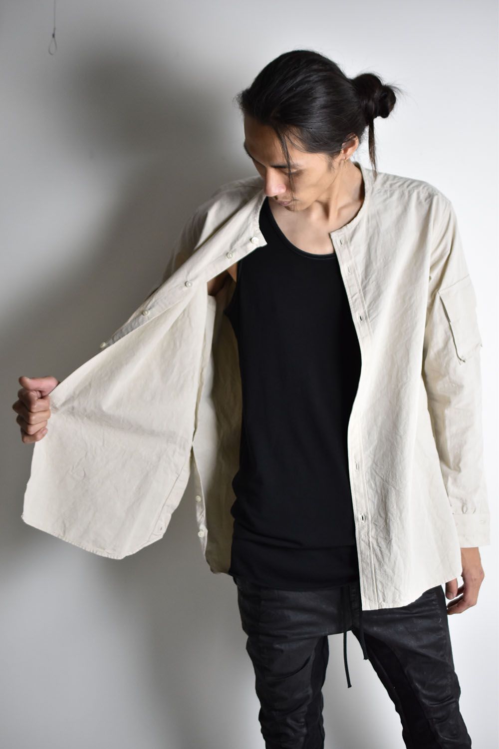 Sleeve Pocket Shirts"L.Biege"/スリーブポケットシャツ"ライトベージュ"