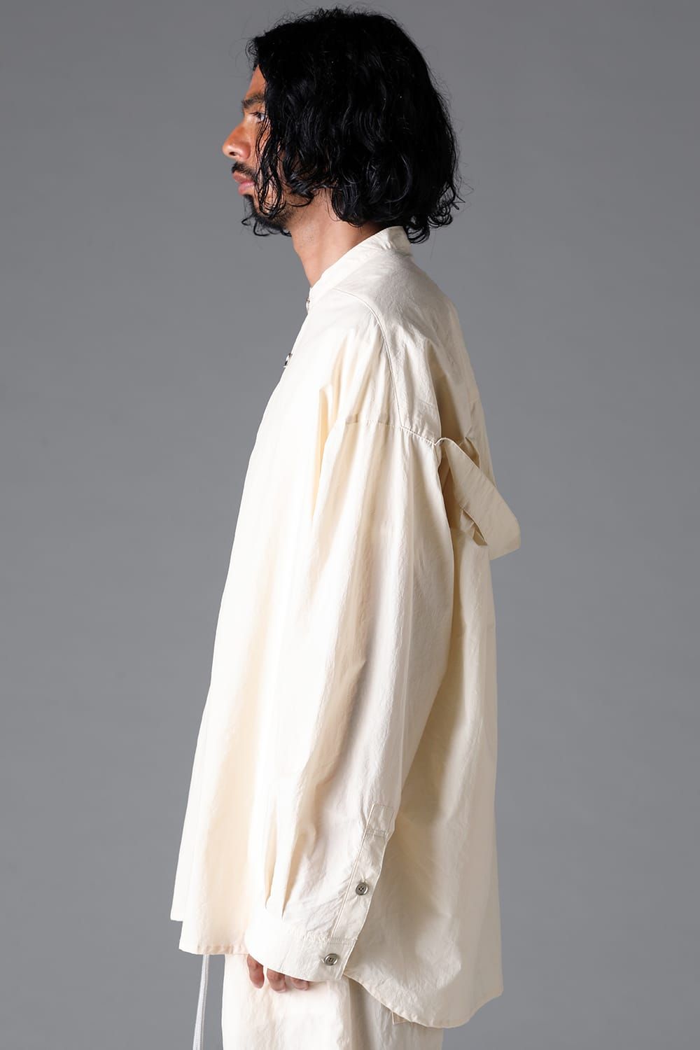 《2026SS先行予約》Stand Collar Shirts "Black / Cream /Soil" / スタンドカラーシャツ"ブラック/クリーム/ソイル"