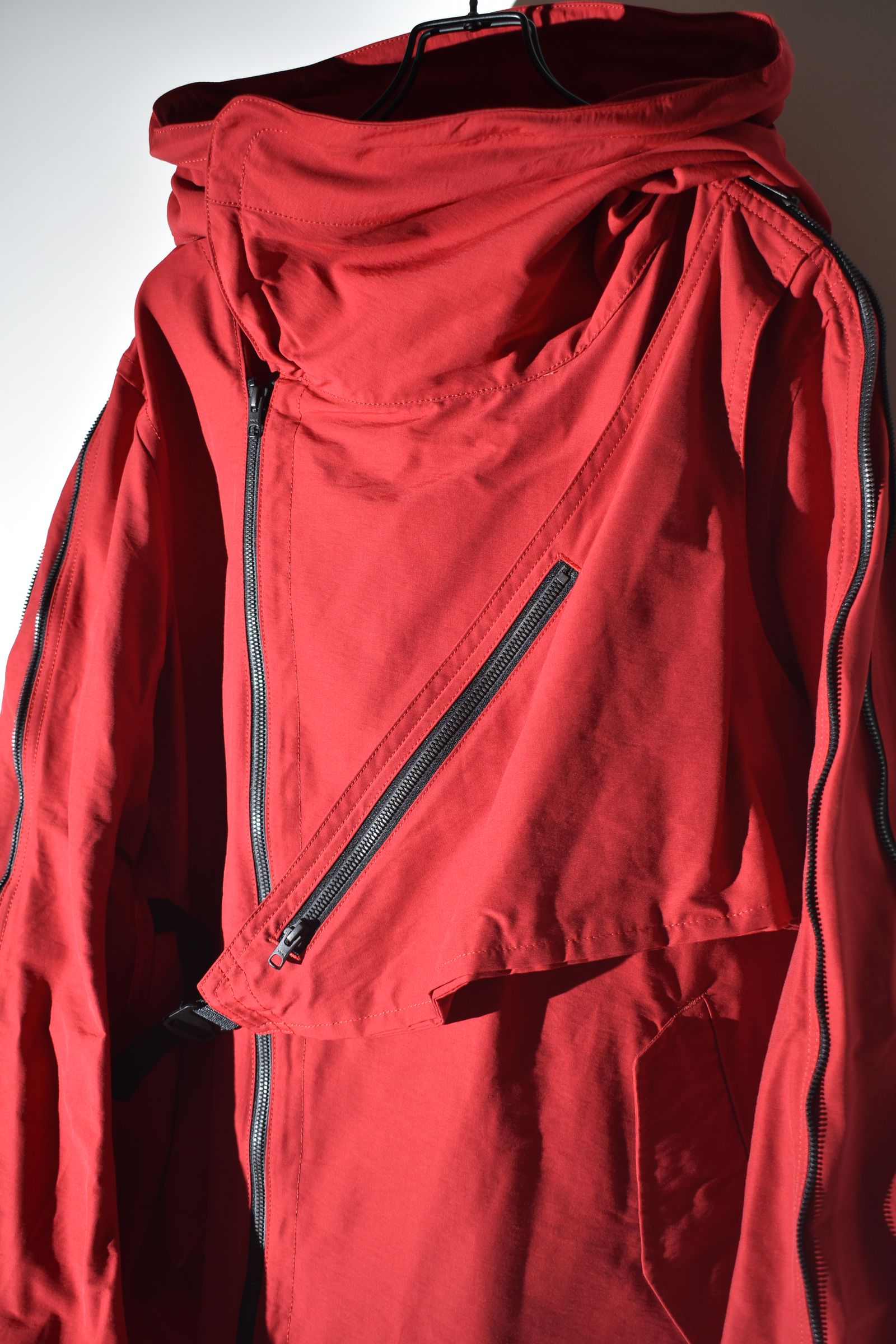 Multi Zip Short Mods Coat"Red" / マルチジップショートモッズコート"レッド"