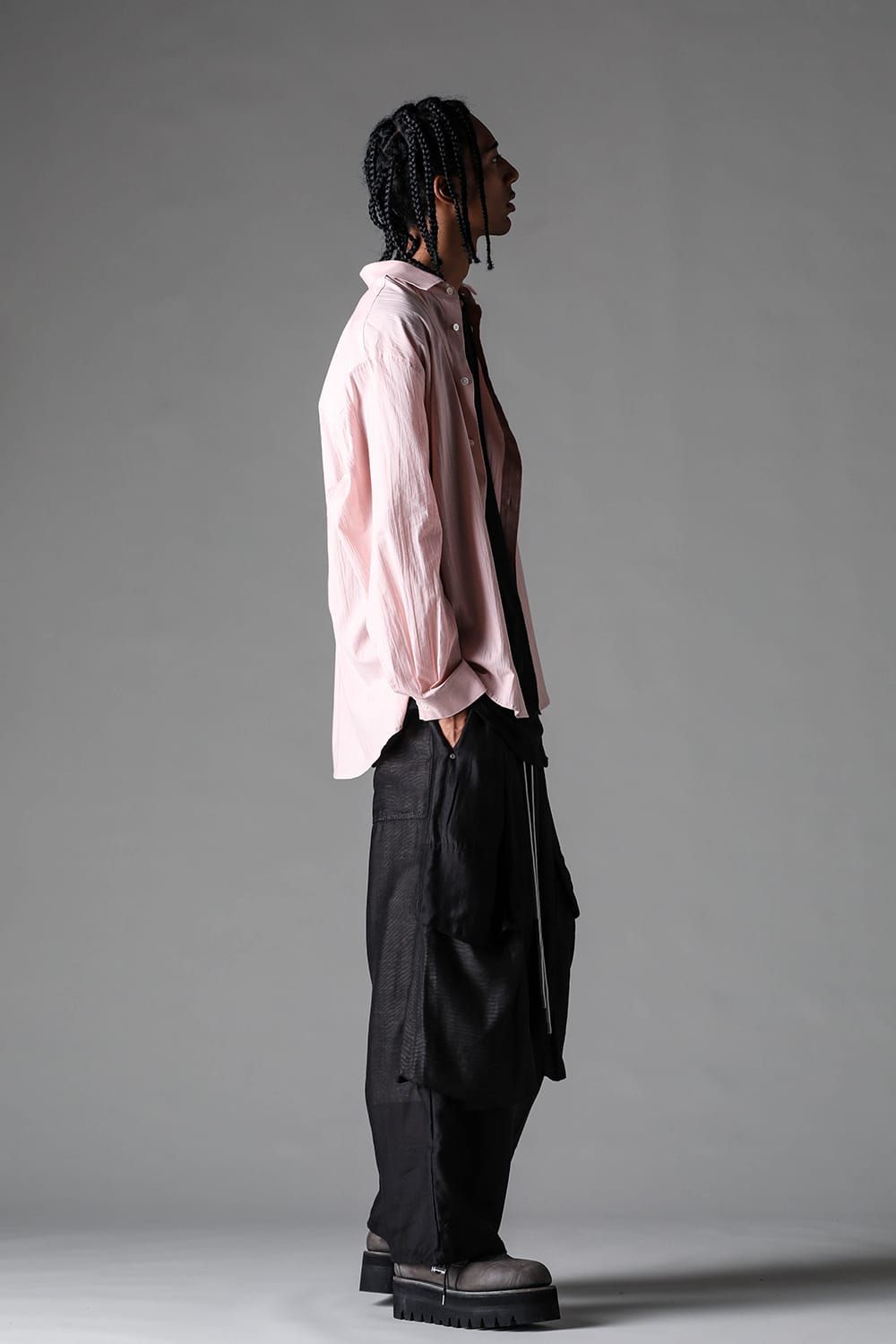 《2027SS先行予約》Over Sized Shirts"Black / Blue /L.Pink / Ivory" / オーバーサイズシャツ "ブラック / ブルー / ライトピンク /アイボリー"