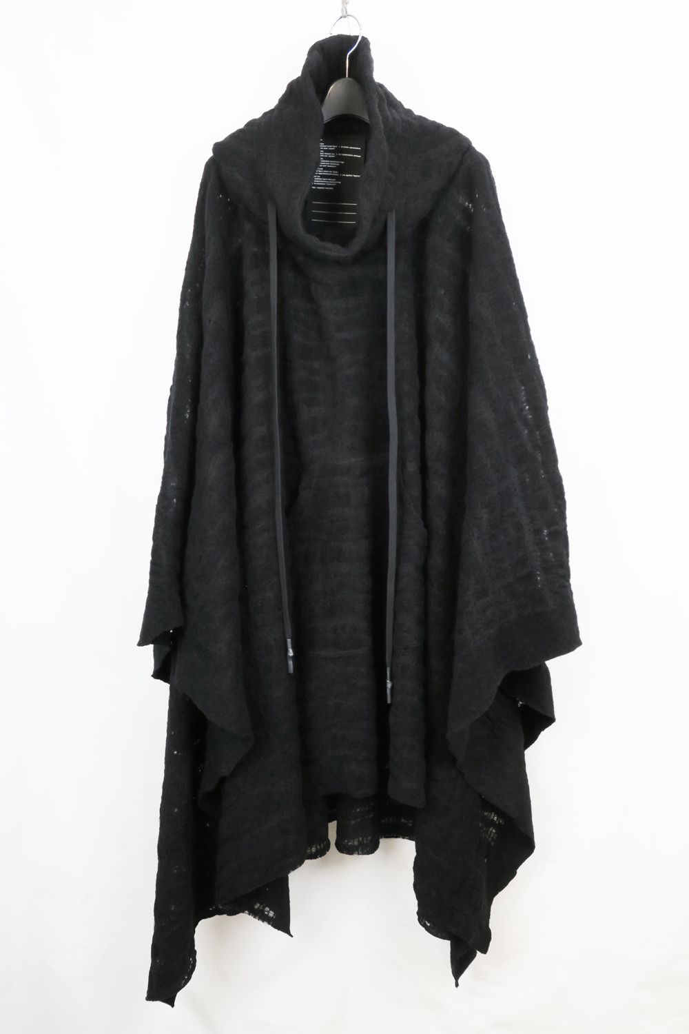 HOODIE PONCHO"Black"/フーディポンチョ"ブラック"