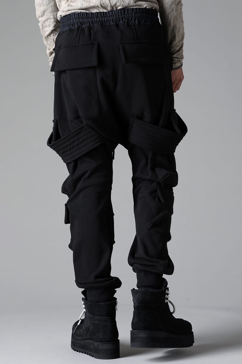 《2025AW先行予約》Bomber Heat Belt Cargo Sarouel Pants"Black" / ボンバーヒートベルトカーゴサルエルパンツ"ブラック"