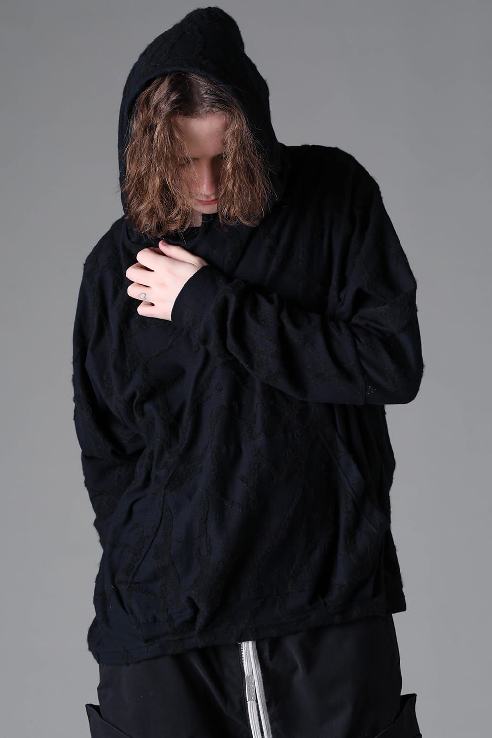 《2026AW先行予約》Dolman Hoodie Pullover"Black" ドルマンフーディプルオーバー"ブラック"