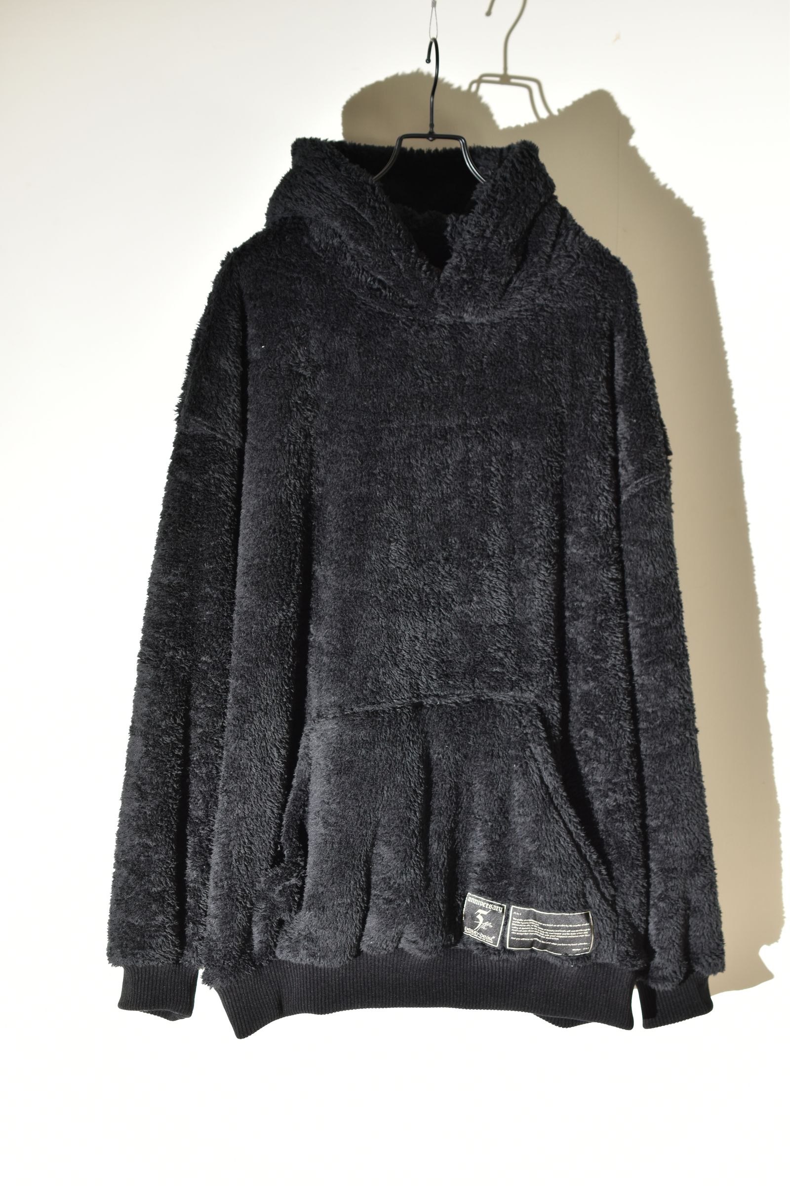 Fleece Big Hoodie "Black" / フリースビッグフーディ "ブラック"
