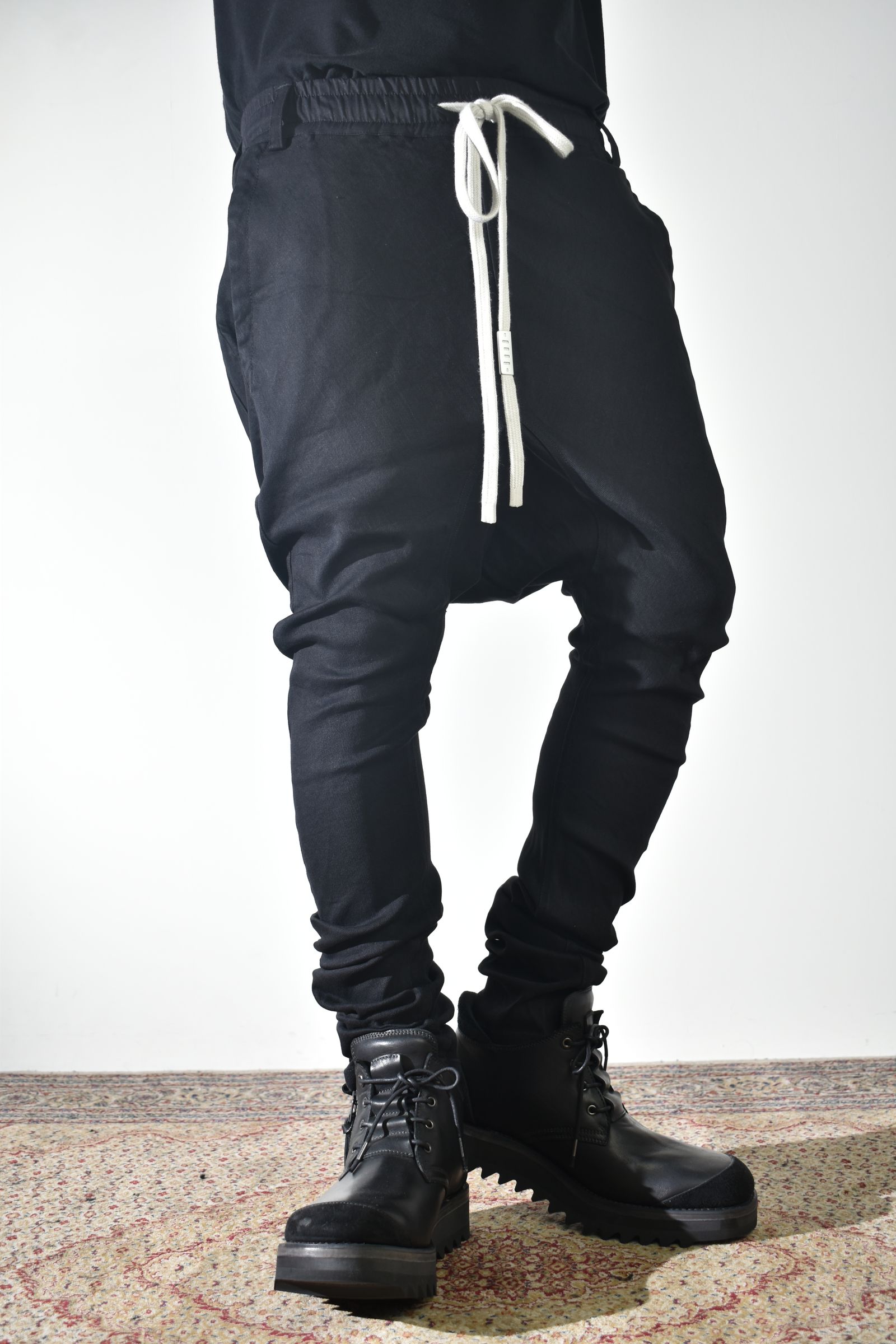 Stretch Denim Sarouel Skinny"Black" / ストレッチデニムサルエルスキニー"ブラック"