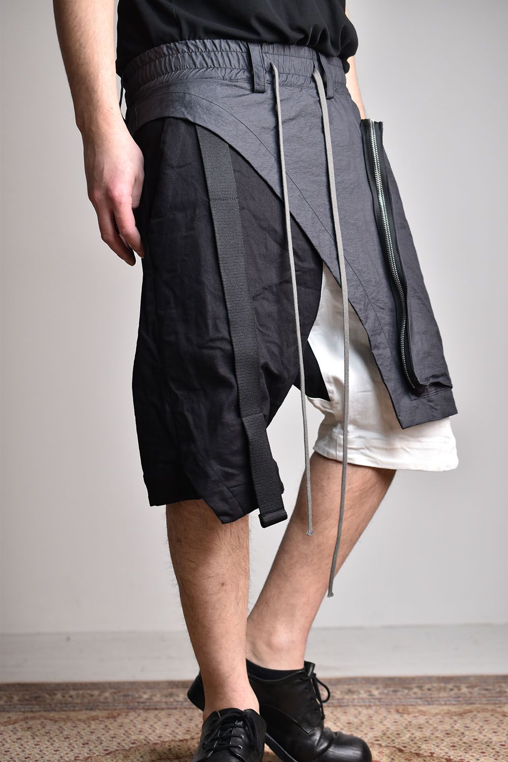 Combi Skirt Combi Shorts"Black×White"/コンビスカートコンビショーツ"ブラック×ホワイト"