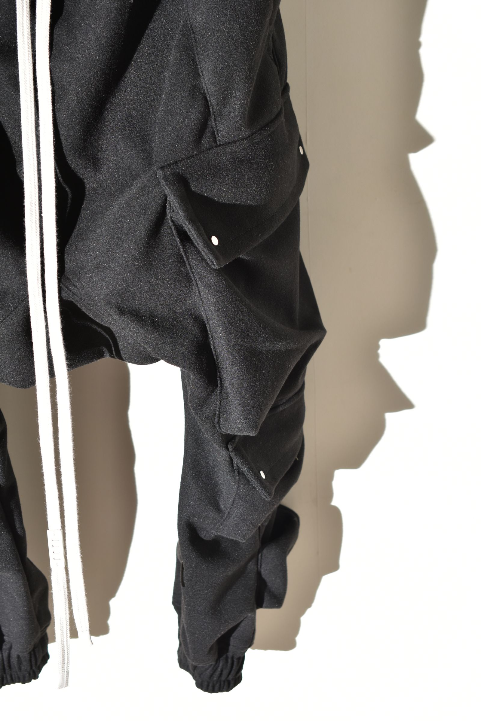 Knit Jersey Military Sarrouel Easy Pants"Black" / ニットジャージーミリタリーサルエルイージーパンツ"ブラック"