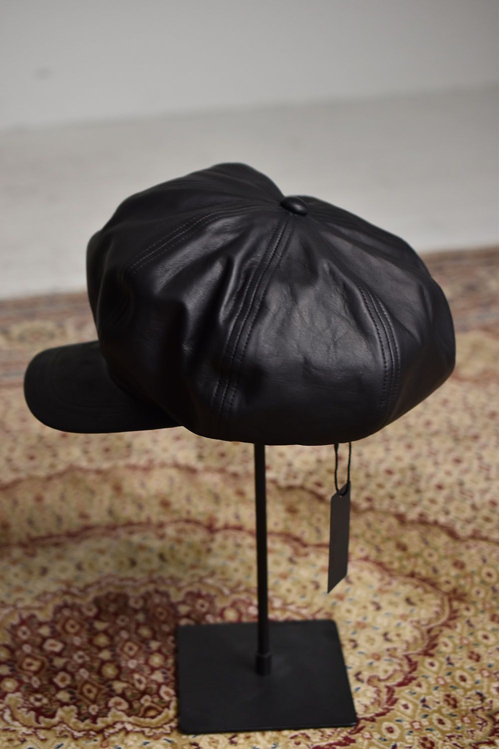 Furniture Leather Casquette"Black"/ファニチャーレザーキャスケット"ブラック"