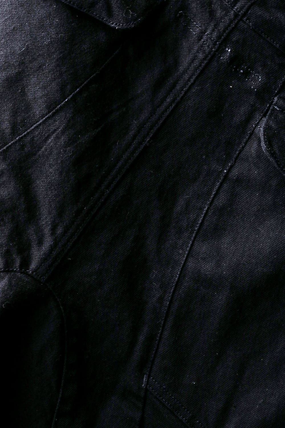 《2027SS先行予約分》Stretch Denim Parachute Cargo Jog Pants"Black" / ストレッチデニムパラシュートカーゴジョグパンツ"ブラック"