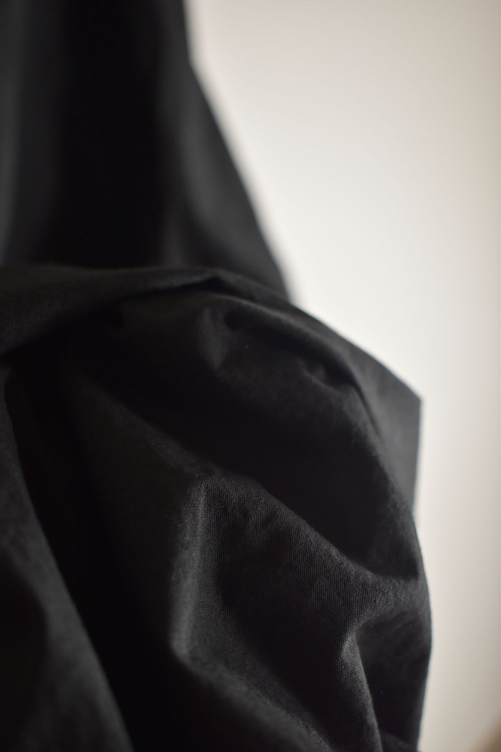 Strings Raw Edge Over Shirts"Black" / ストリングスローエッジオーバーシャツ"ブラック"