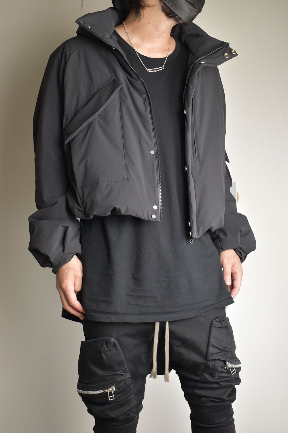 Padding Short Blouson"Black" / パディングショートブルゾン"ブラック"