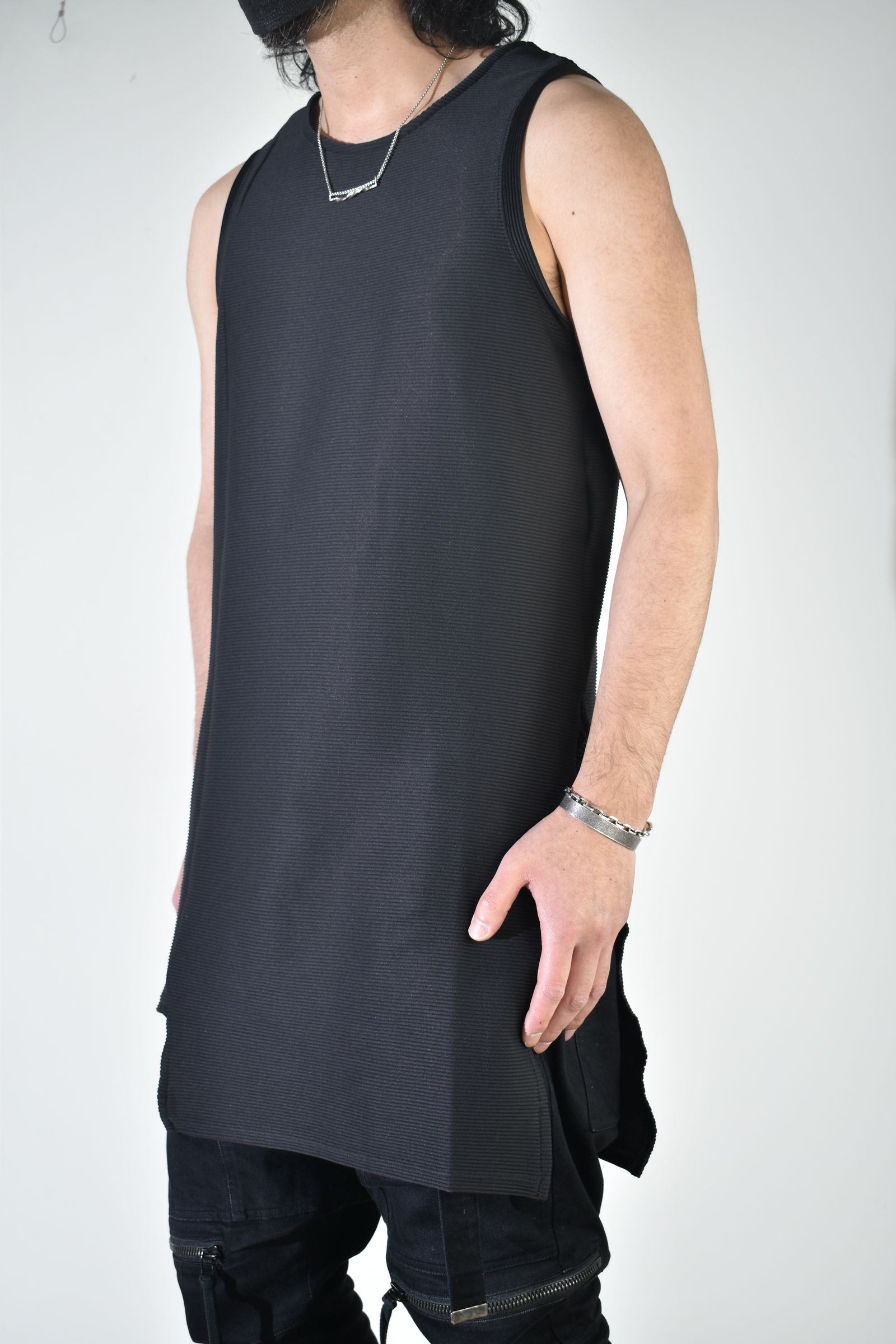 Off Set Extension Tank Top"Black" / オフセットエクステンションタンクトップ"ブラック"