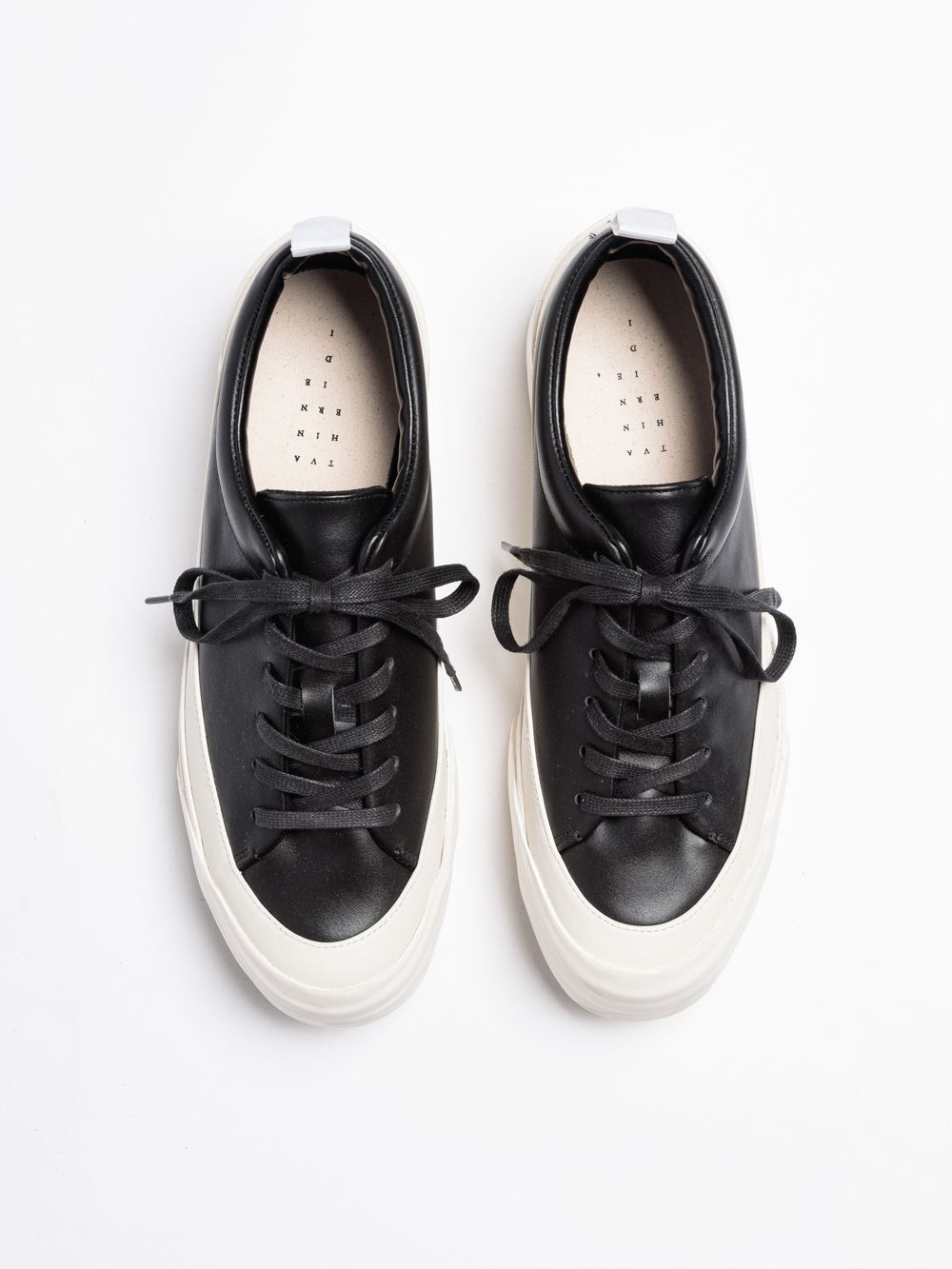 Low Cut Leather Sneakers"Black/White"/ローカットレザースニーカー"ブラック/ホワイト"