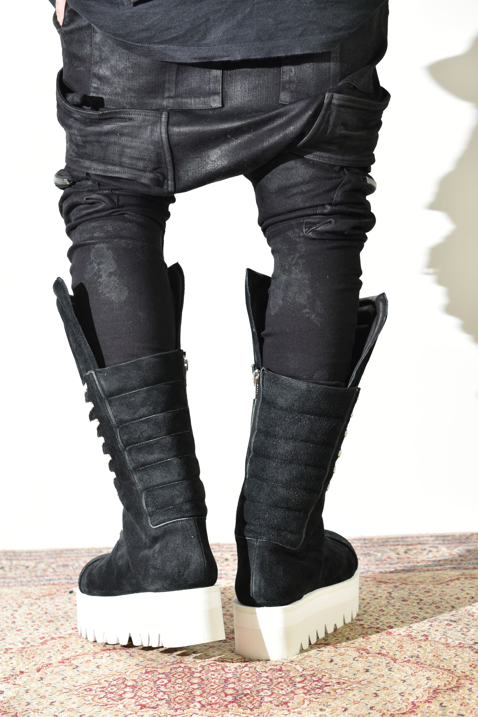 Torqe High Boots"Black × White" / トルクハイブーツ"ブラック×ホワイト"