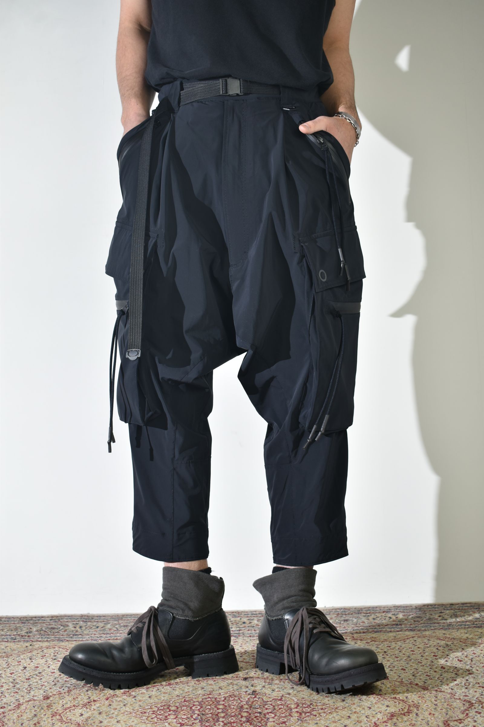 Sarrouel Cropped Cargo"Black" / サルエルクロップドカーゴ"ブラック"