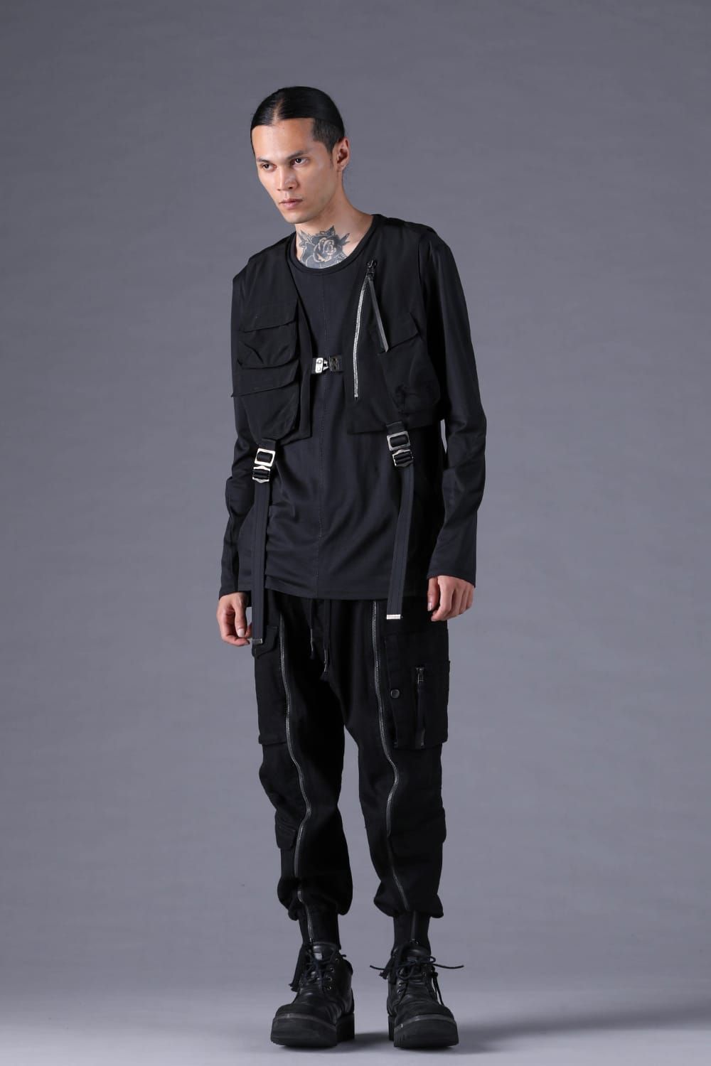 《2027SS先行予約分》Cupra Twill Vest"Black" / キュプラツイルベスト"ブラック"