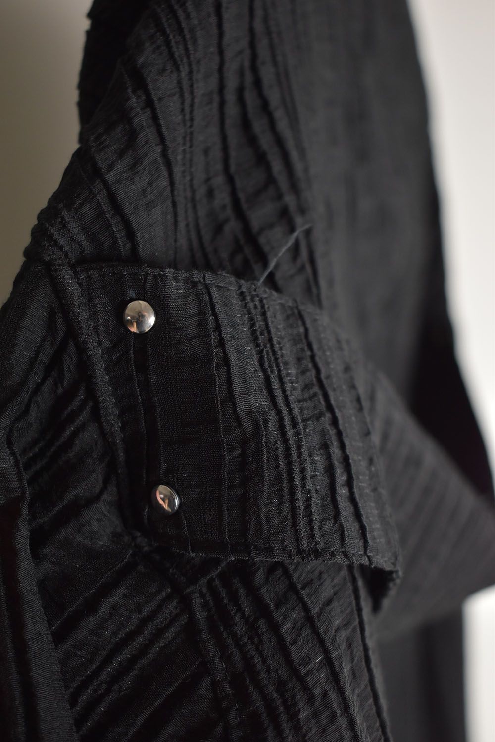 Sheer Yoryu Shirts"Black"/シアーシャツ"ブラック"
