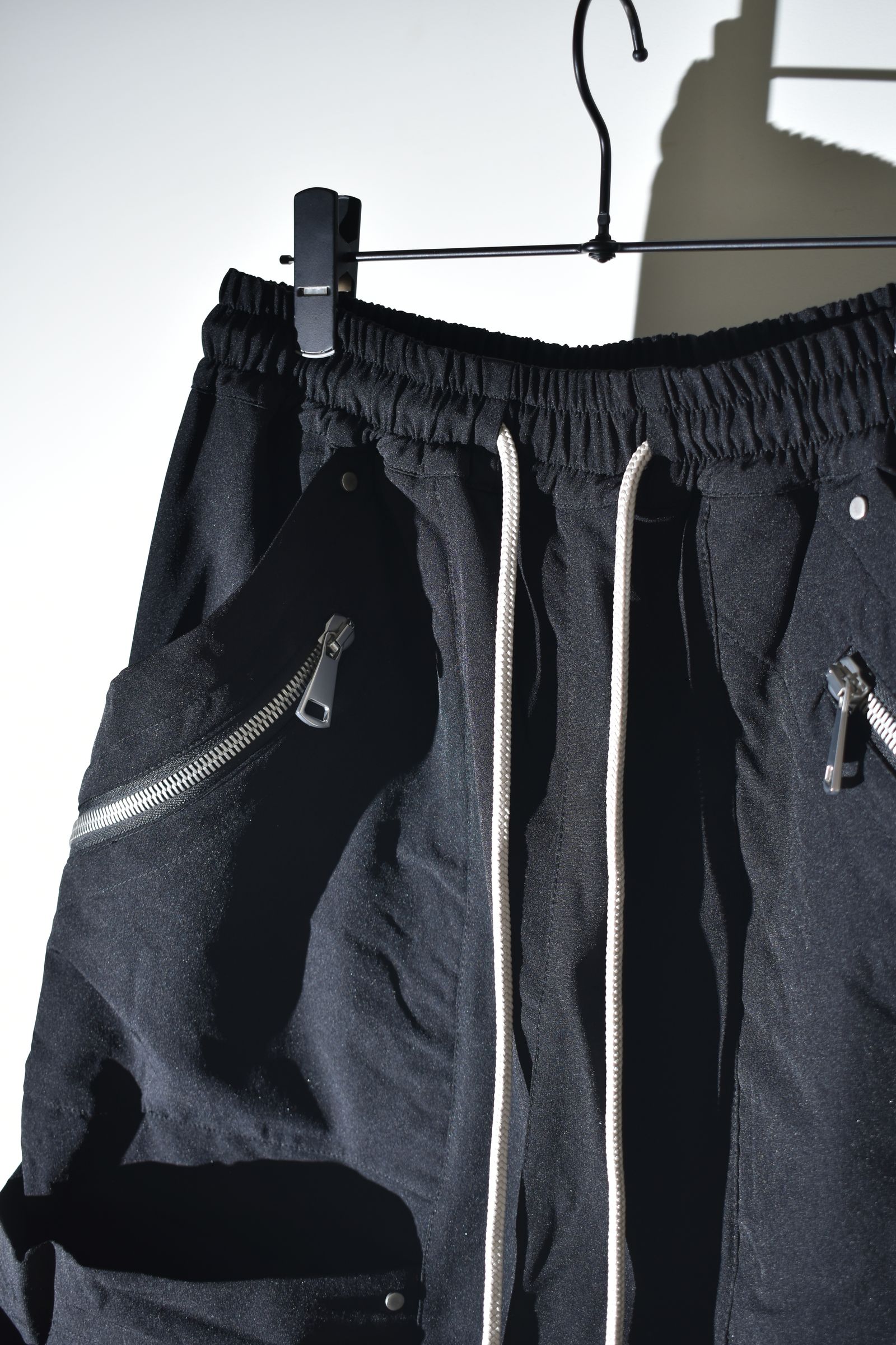 Stretch Nylon Cargo Shorts"Black" / ストレッチナイロンカーゴショーツ"ブラック"