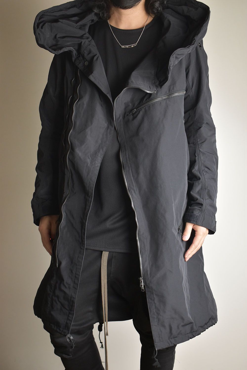 Multi Zip Military Parka Coat"Black" / マルチジップミリタリーパーカーコート"ブラック"